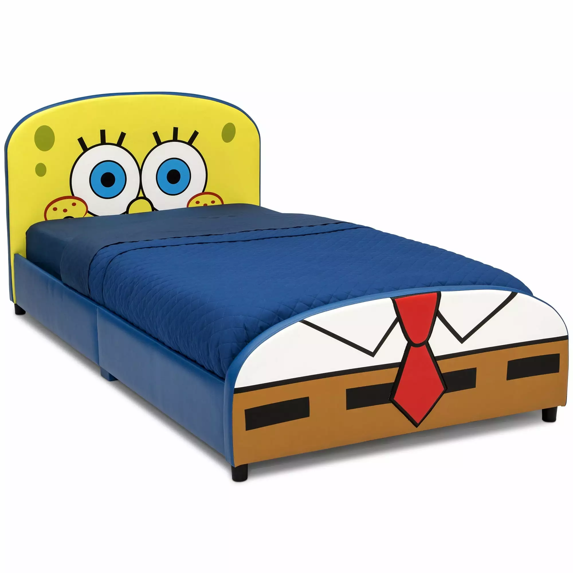 Nickelodeon SpongeBob SquarePants Upholstered Twin Bed Delta Children - Fun Themed Kids Bed