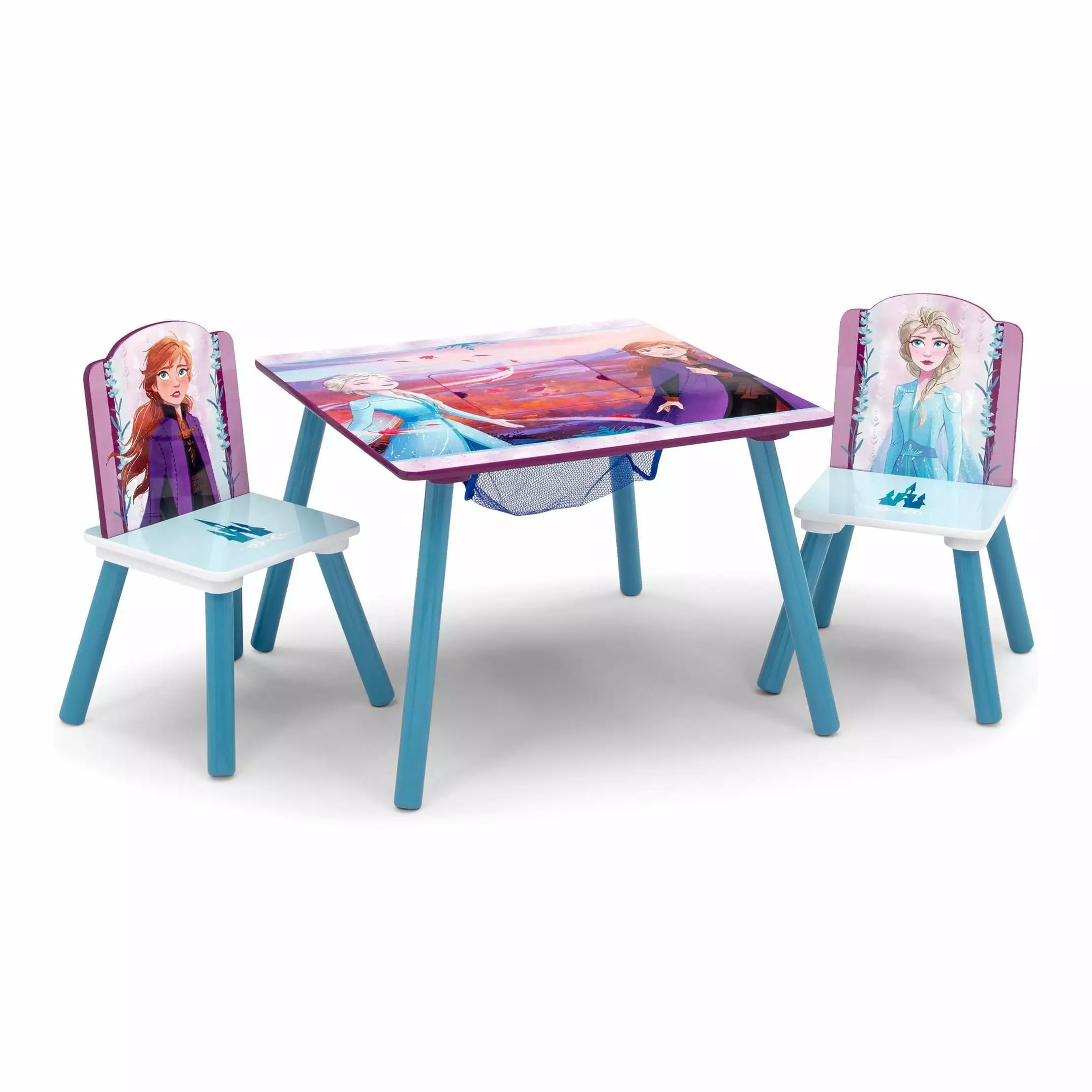 Frozen 2 Kids Table and Chair Set Storage Delta Children TARTULAR
