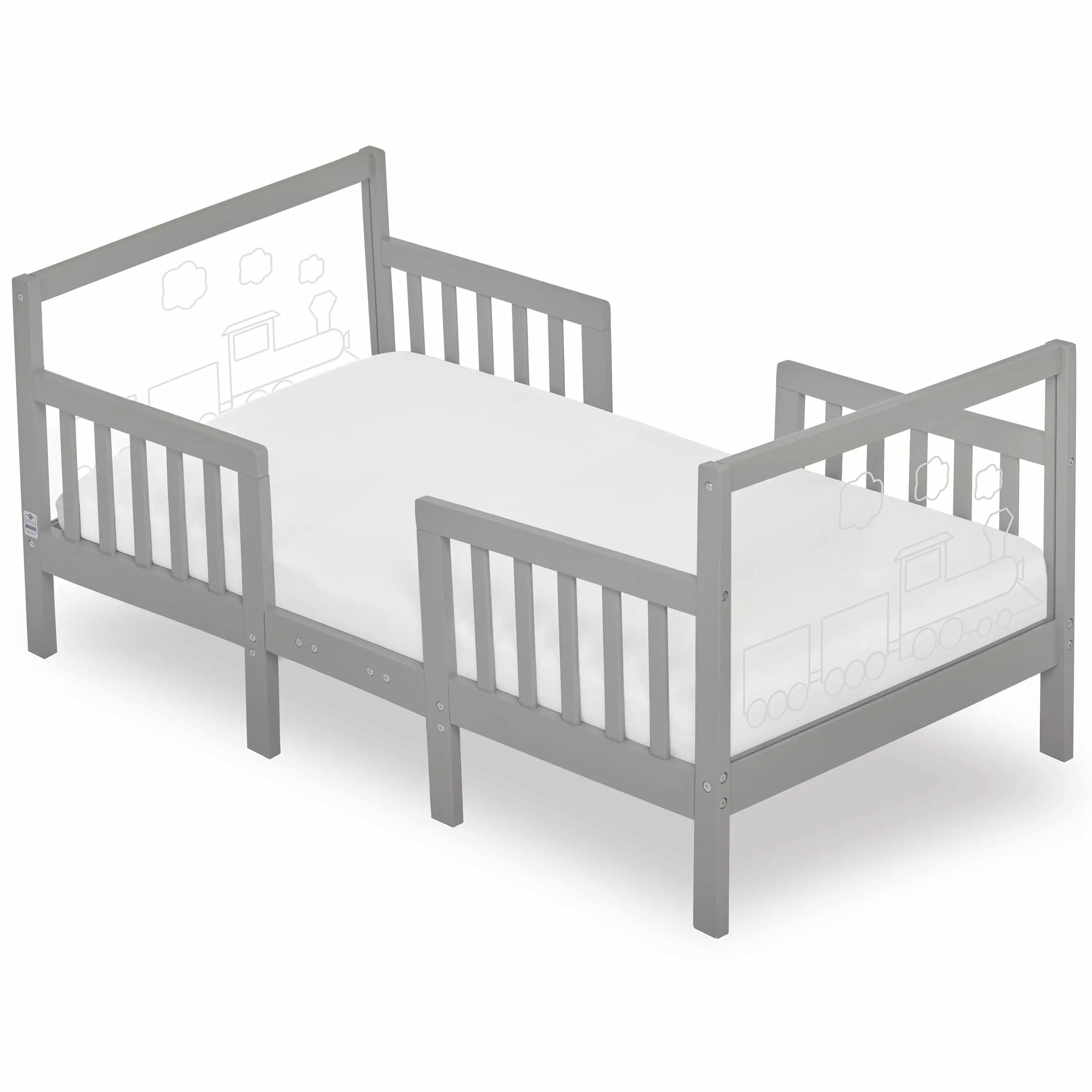 Dream On Me Polar Express Toddler Bed Cool Grey