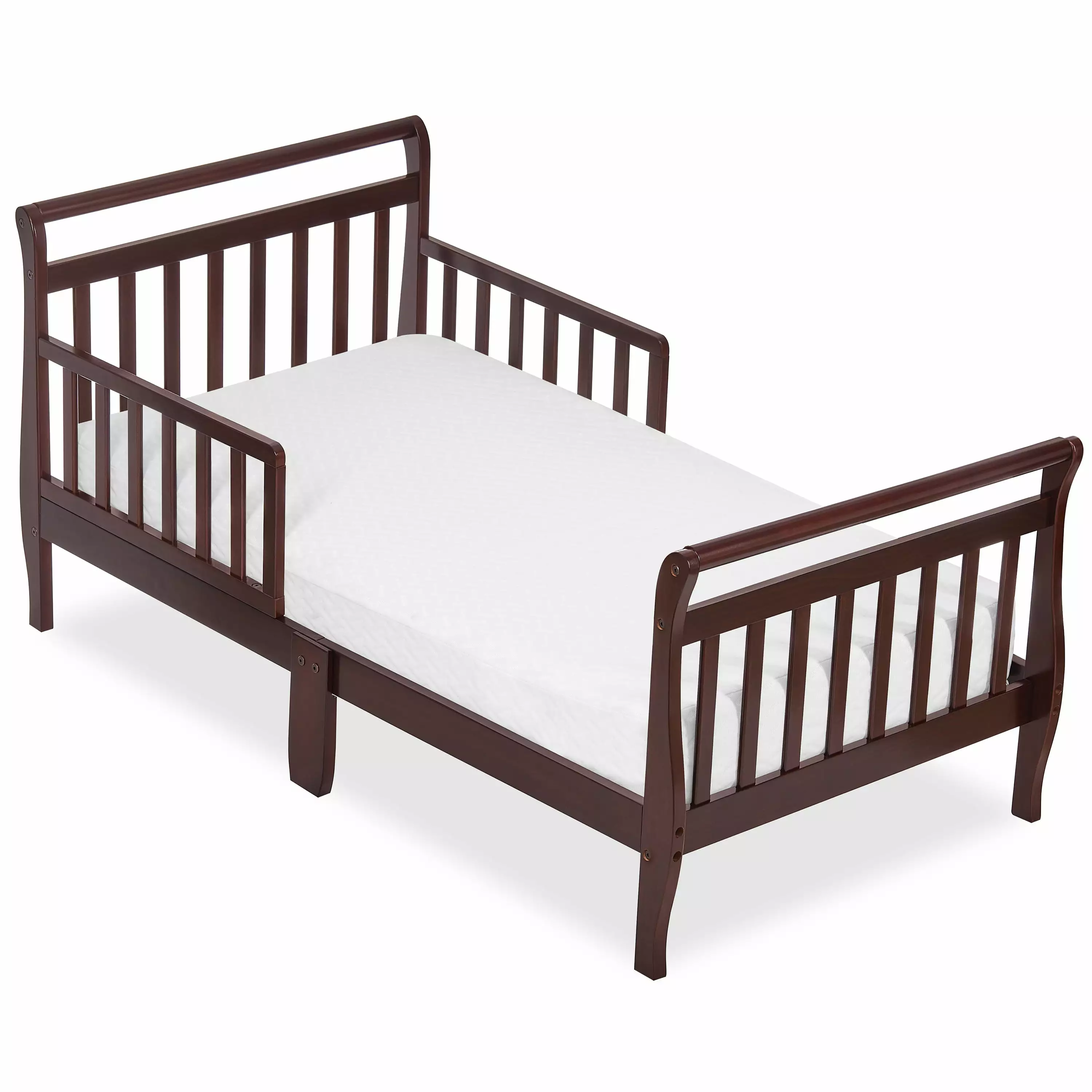 Dream On Me Sleigh Toddler Bed Cherry Model 642-C Safe Kids Bed