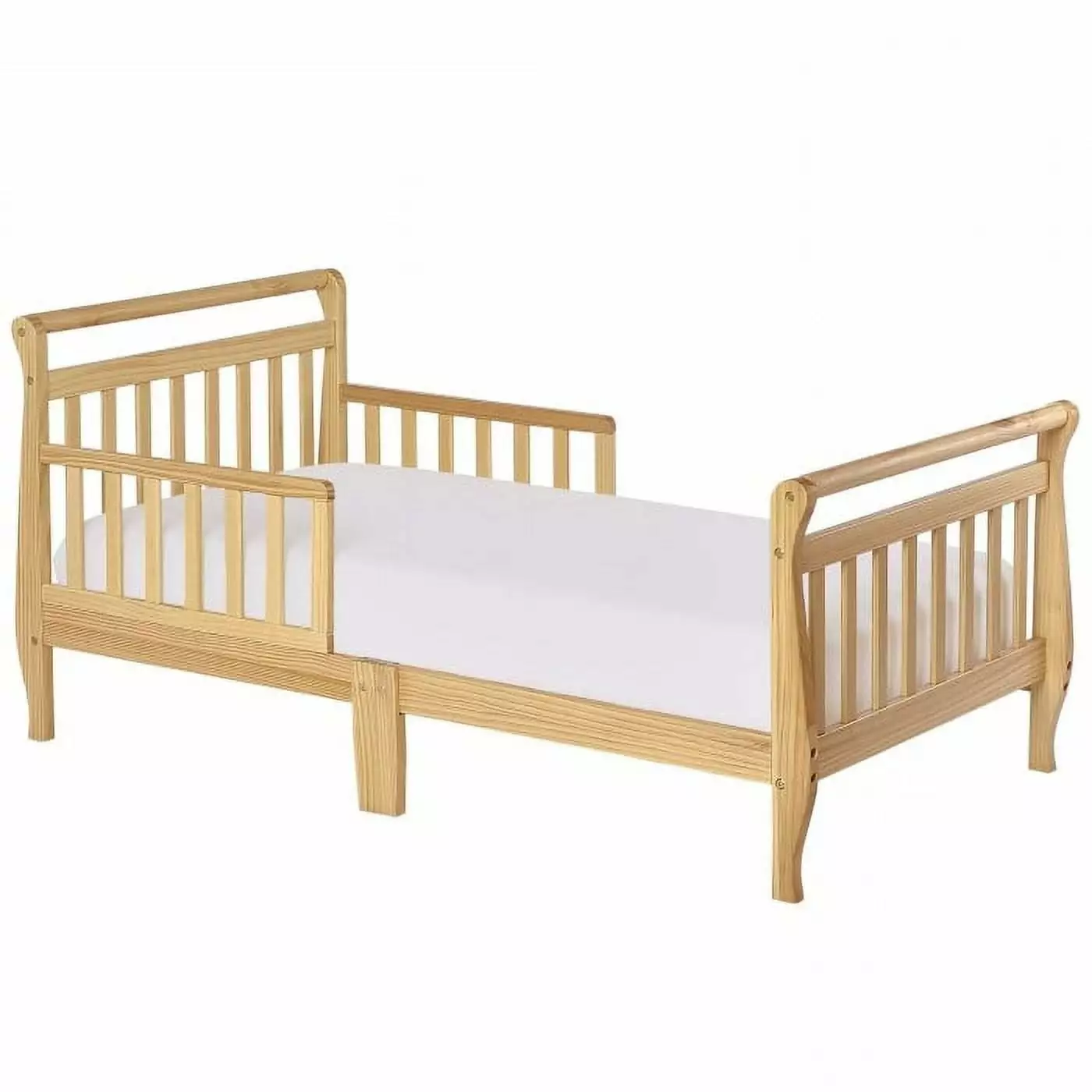 Dream On Me Sleigh Toddler Bed Natural