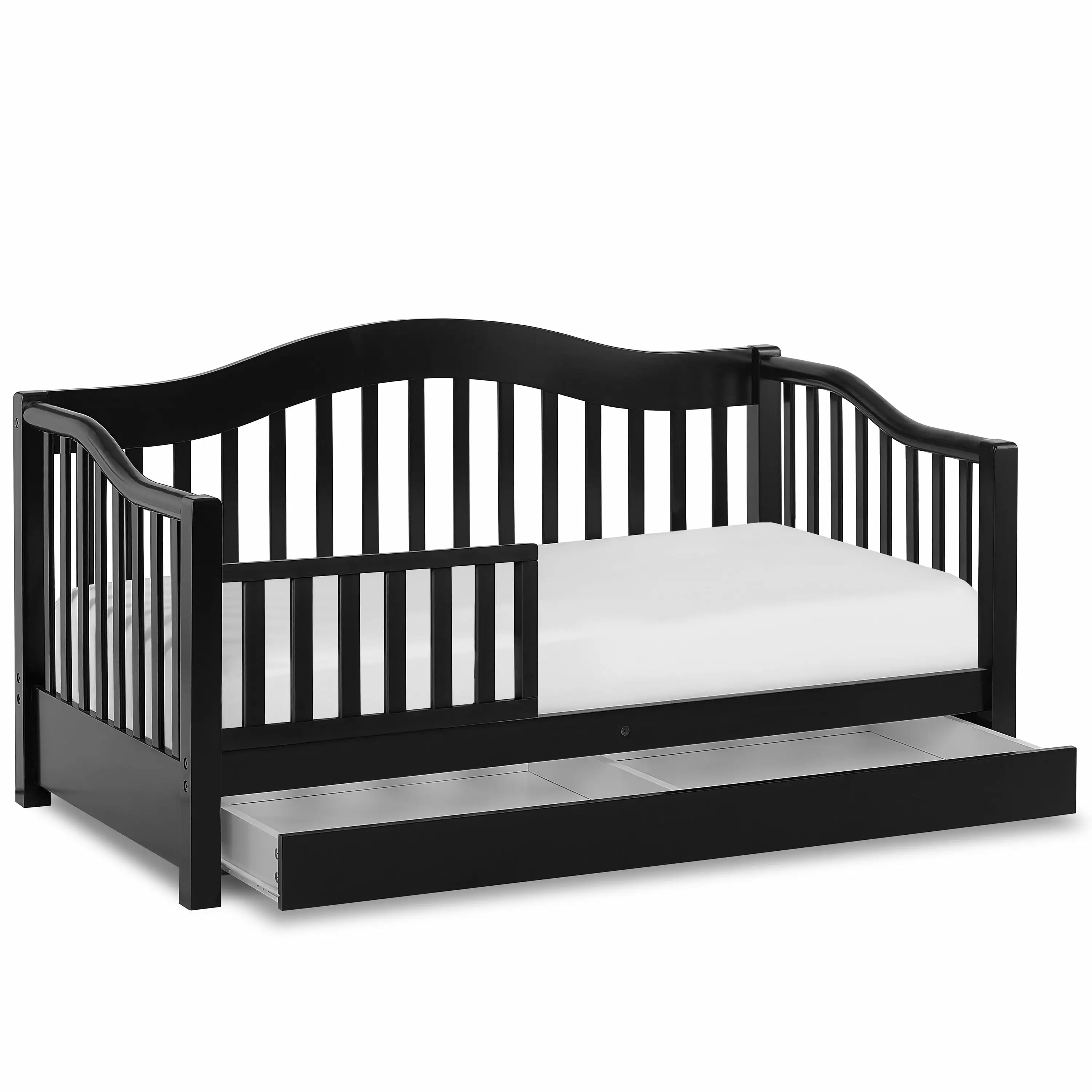 Dream on Me Toddler Day Bed Storage Black