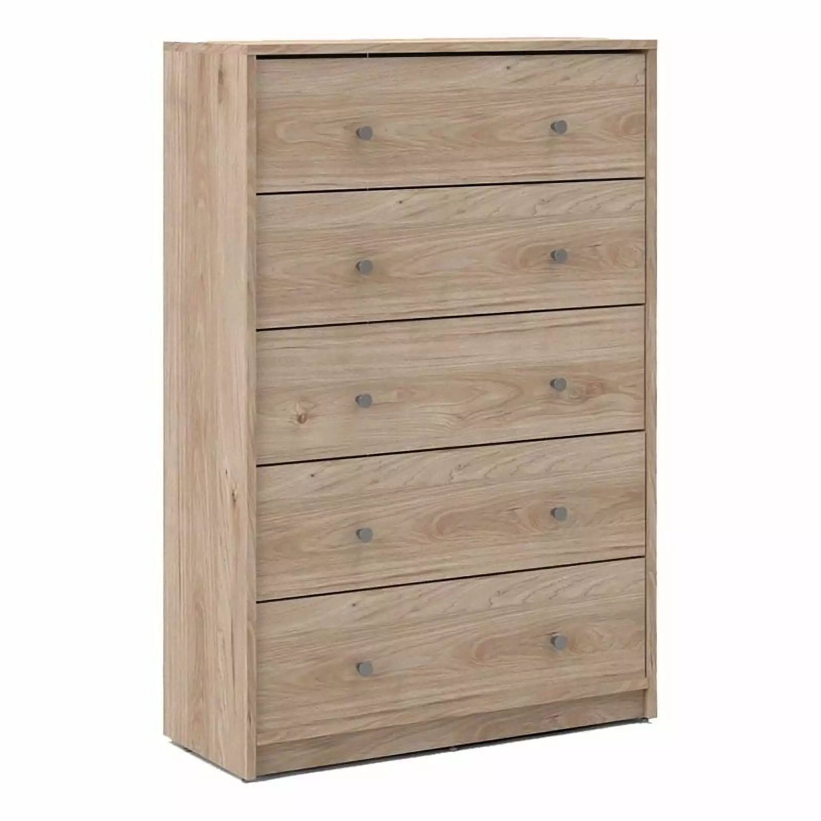 Pemberly Row Transitional 5-Drawer Engineered Wood Chest Hickory Brown - Bedroom Dresser