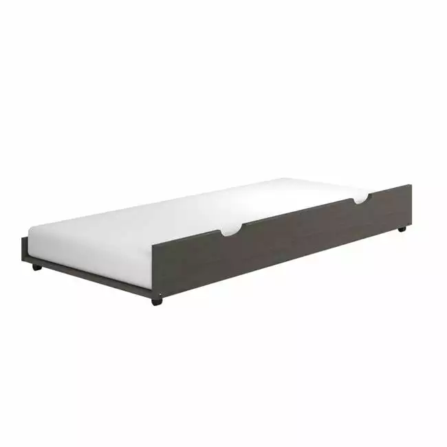 Donco PD-503AG Twin Trundle Bed Antique Grey Space Saving Design Donco Kids