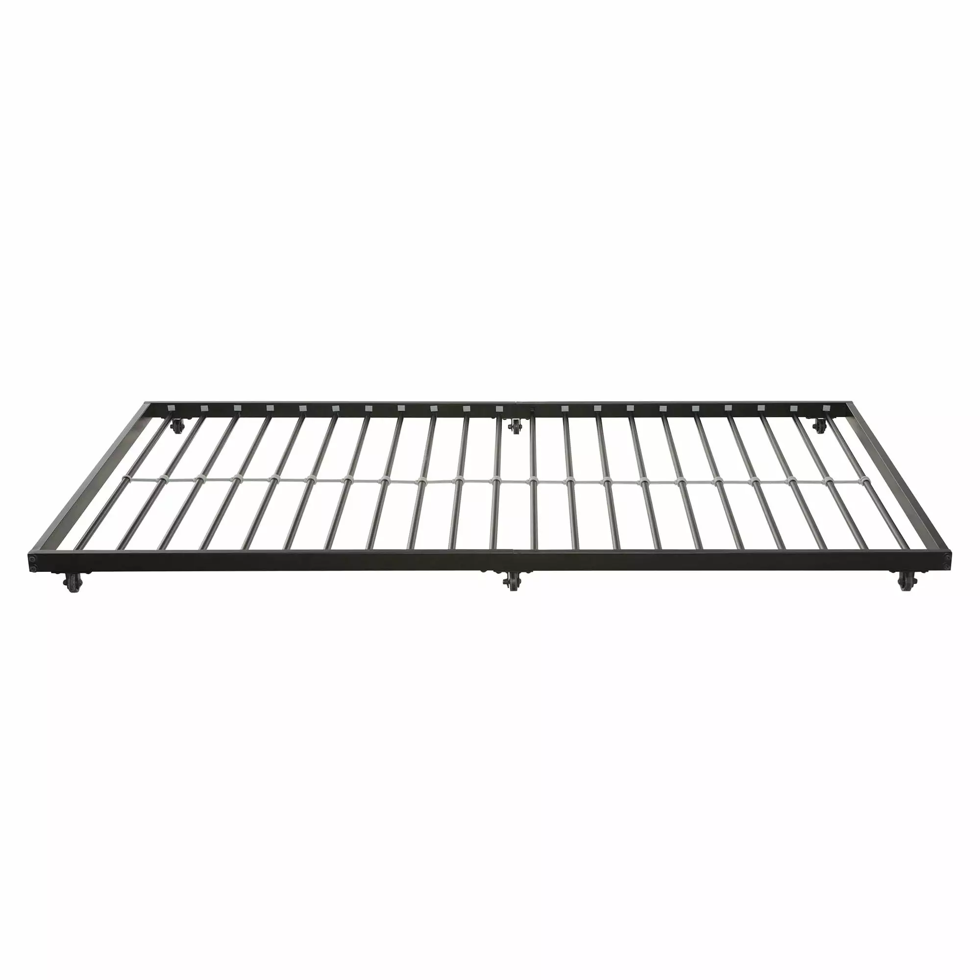 Walker Edison Twin Roll-Out Metal Trundle Bed Frame Black Mattress sold separately