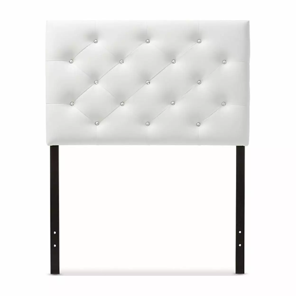 Baxton Studio Viviana Upholstered Button-Tufted Twin Size Headboard - Multiple Finishes Wholesale Interiors