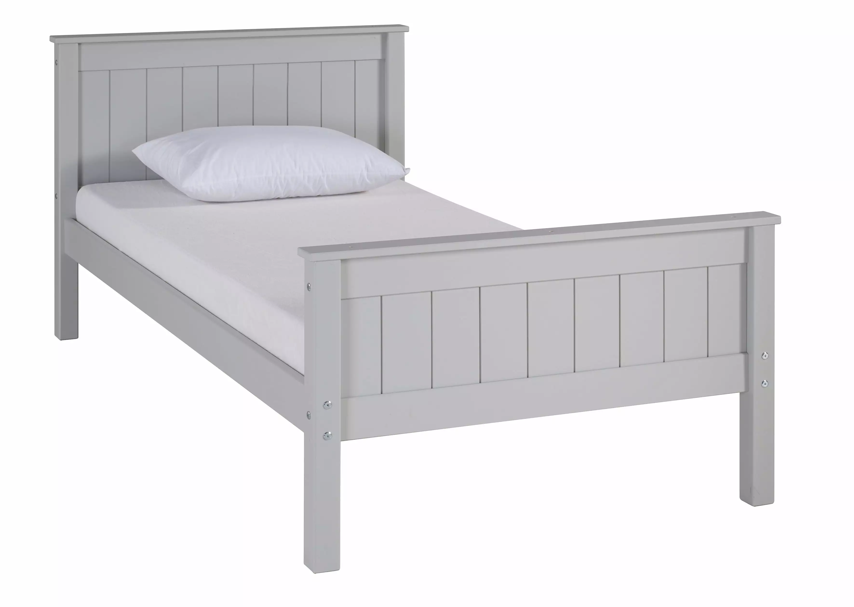Harmony Twin Bed Dove Gray - Minimalist and Modern Design Alaterre