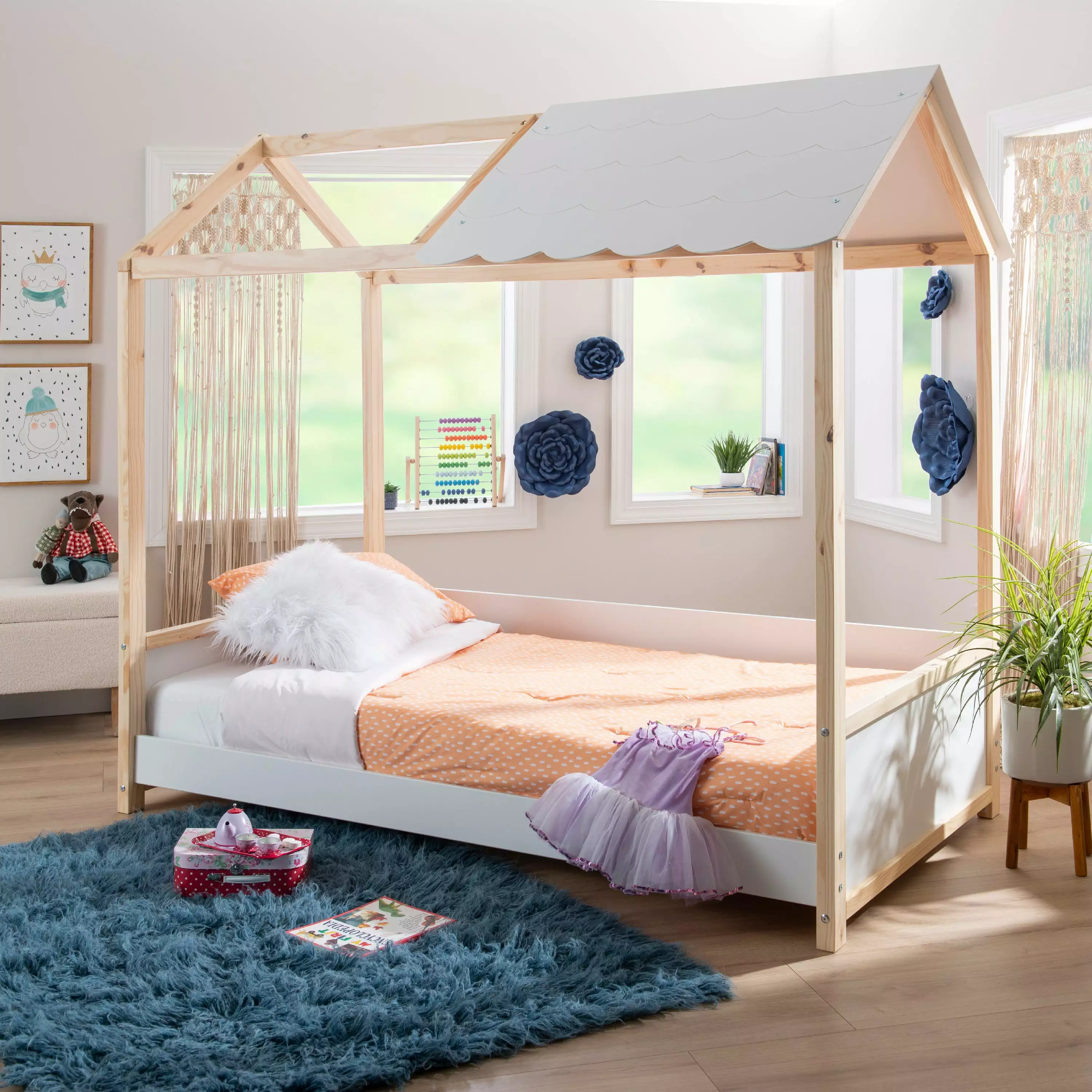 Powell Allyson Kids Frame Bed Twin White