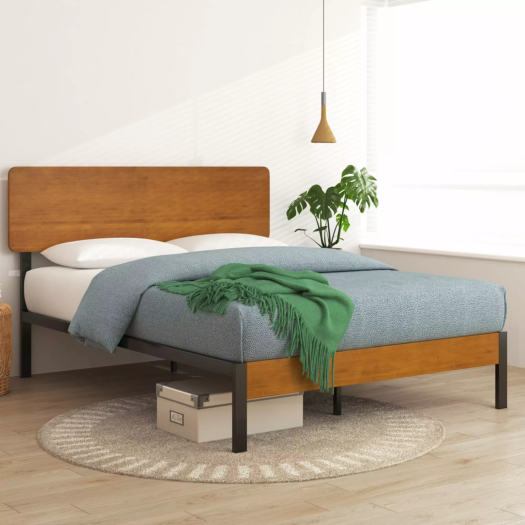Zinus Olivia 41 Metal Platform Bed Frame Twin Size No Box Spring Needed