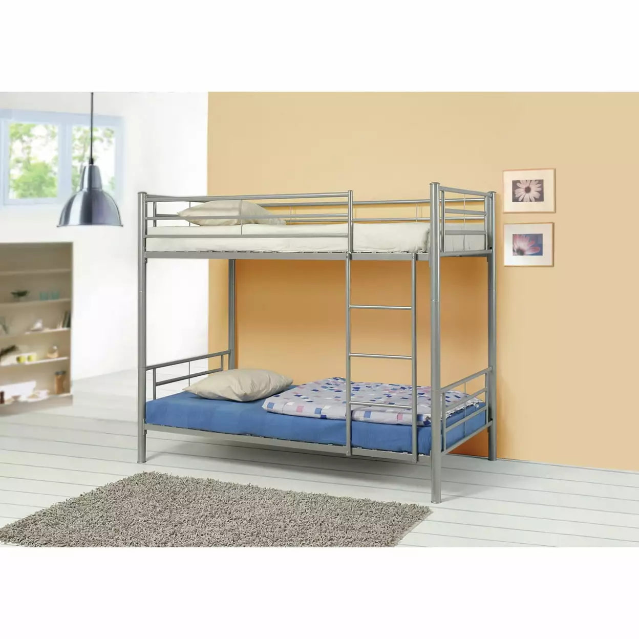 Hayward Twin Over Twin Bunk Bed Silver Coaster Company