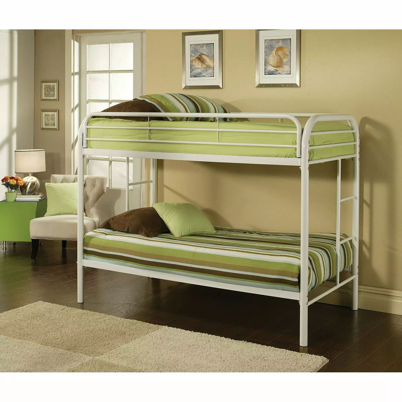 ACME Furniture Thomas Twin Bunk Bed, White