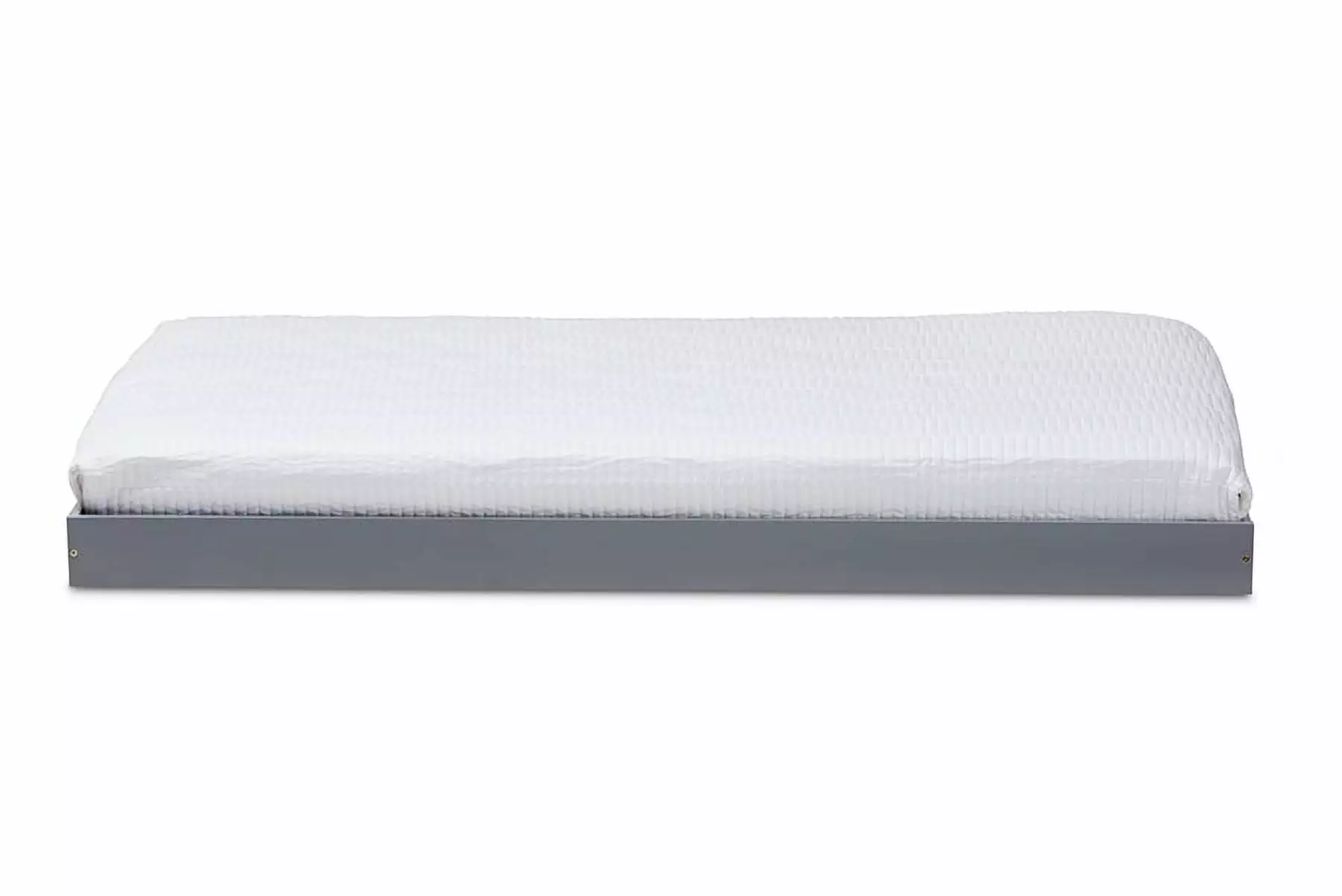 Baxton Studio Payton Modern and Contemporary Grey-Finished Twin Trundle Only No Box Spring Needed