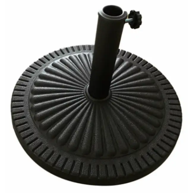 Four Seasons Courtyard 852008 Composite Umbrella Base Black 22 Diameter