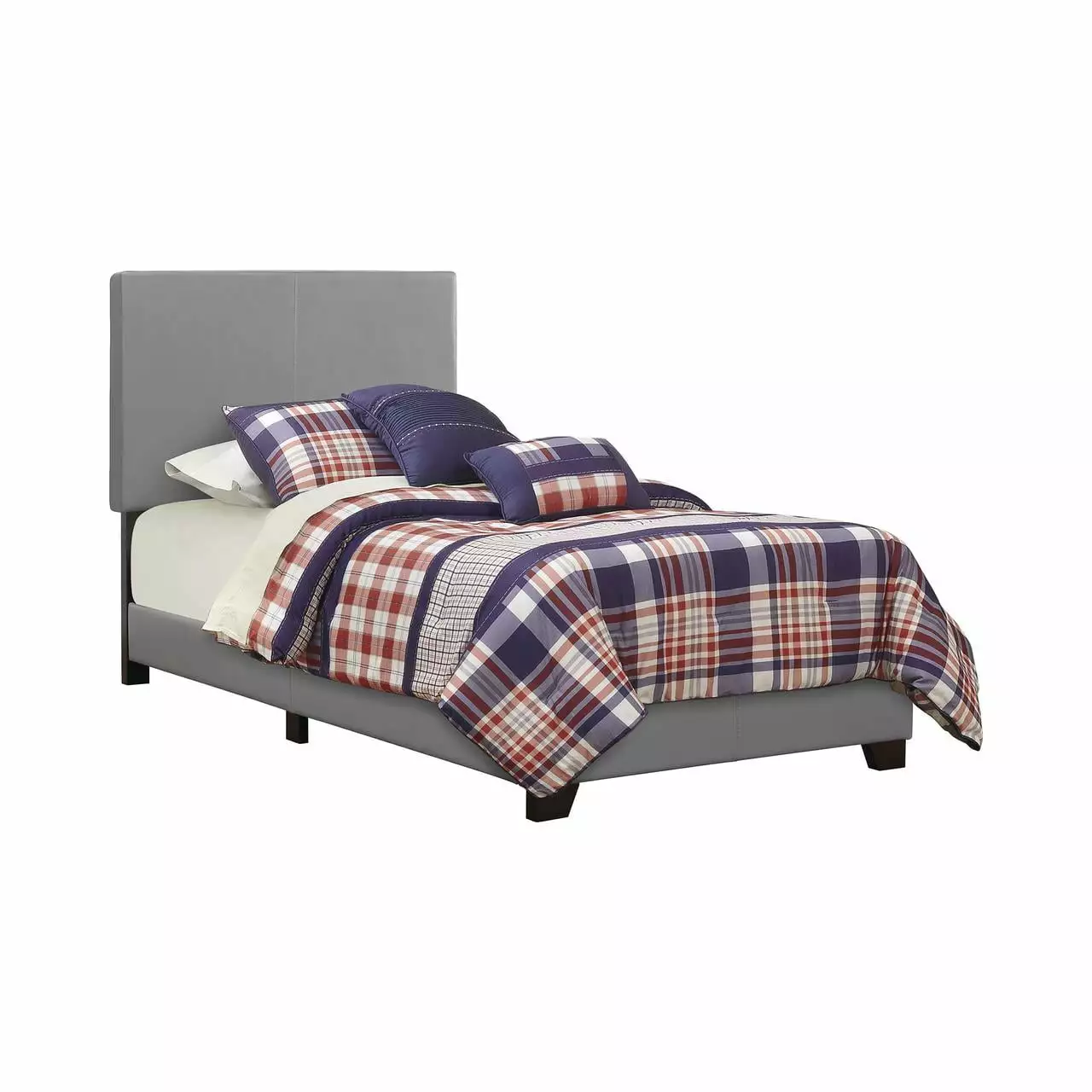 Coaster Company Dorian Upholstered Twin Bed Grey Kids and Teens