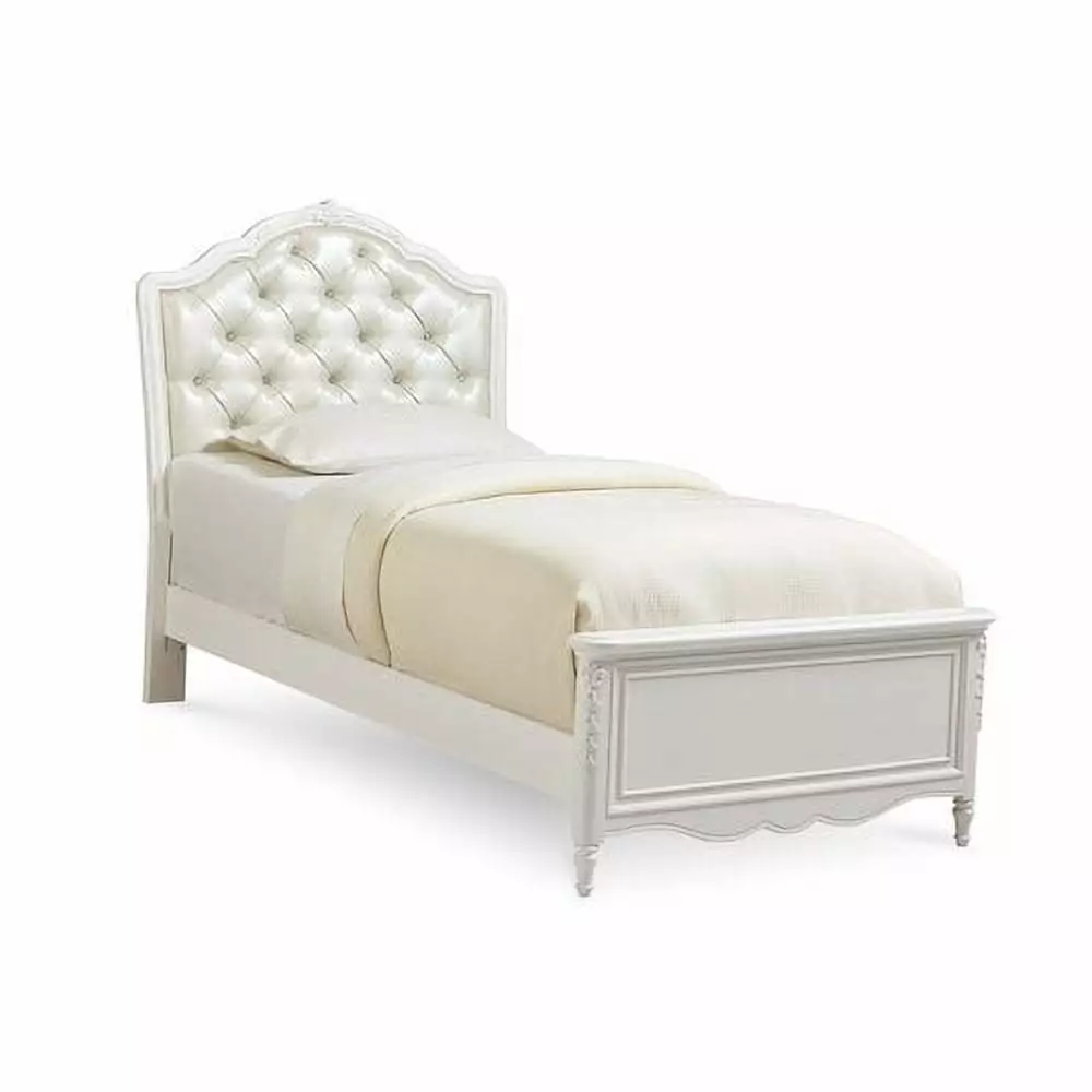 SweetHeart Youth Twin Upholstered Bed Headboard - Modern Fabric Twin Bed Kids Teens