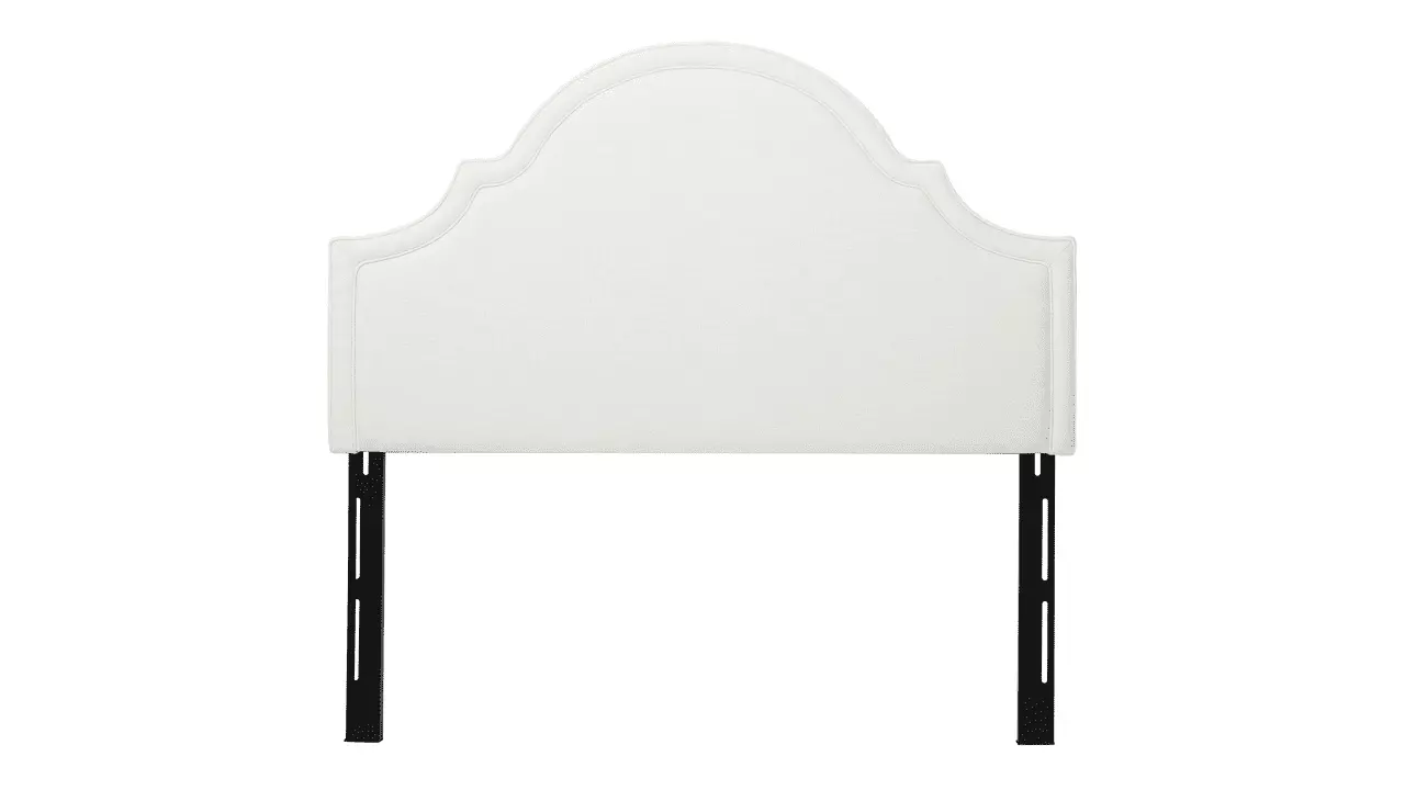 Catherine Upholstered Queen Headboard Antique White Bed Frame Headboard JENNIFER TAYLOR J T