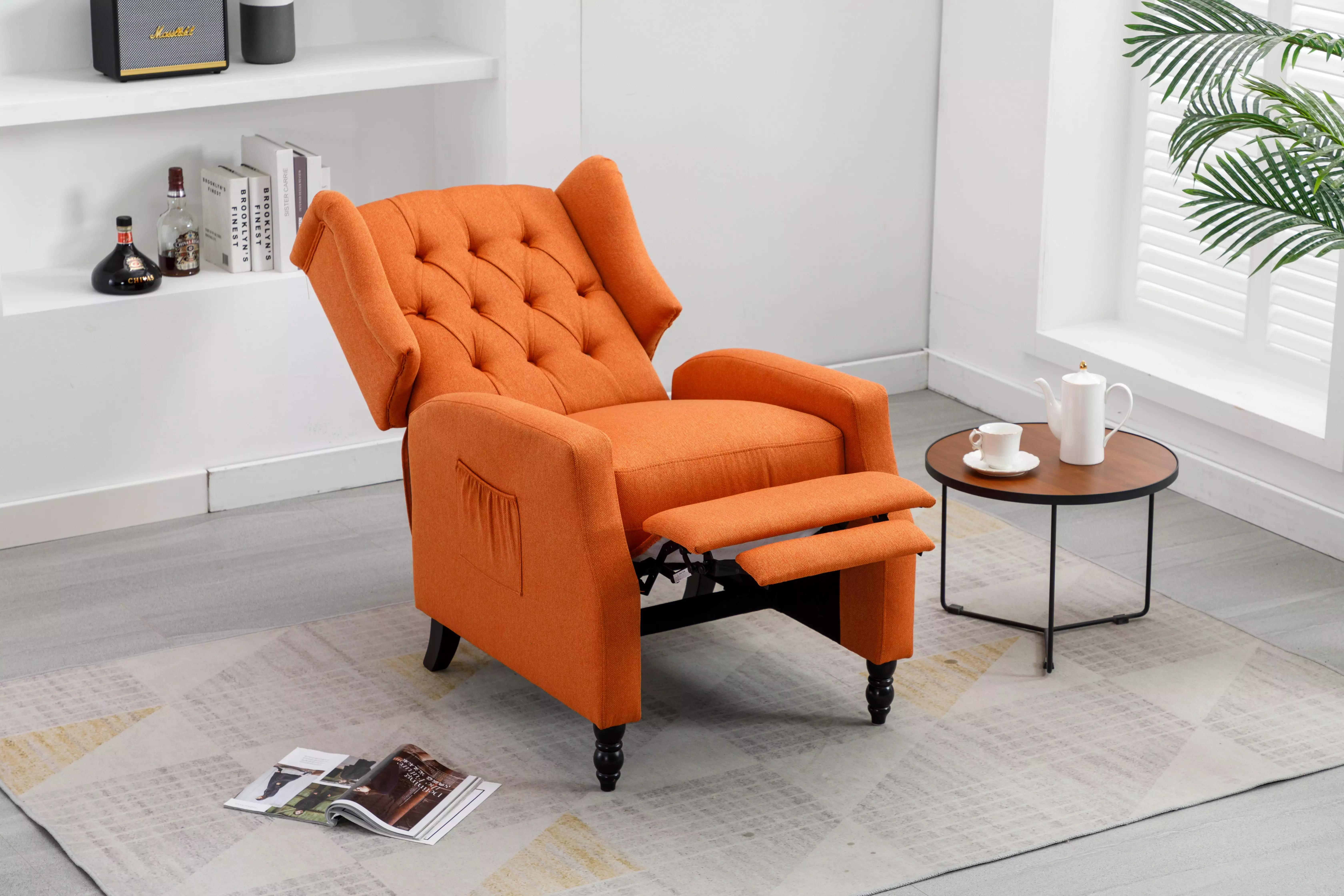COOLMORE Modern Comfortable Upholstered Leisure Recliner Chair Living Room Best Furniture