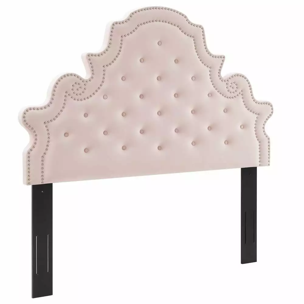 Modway Diana Tufted Functionality Velvet Twin Headboard Pink