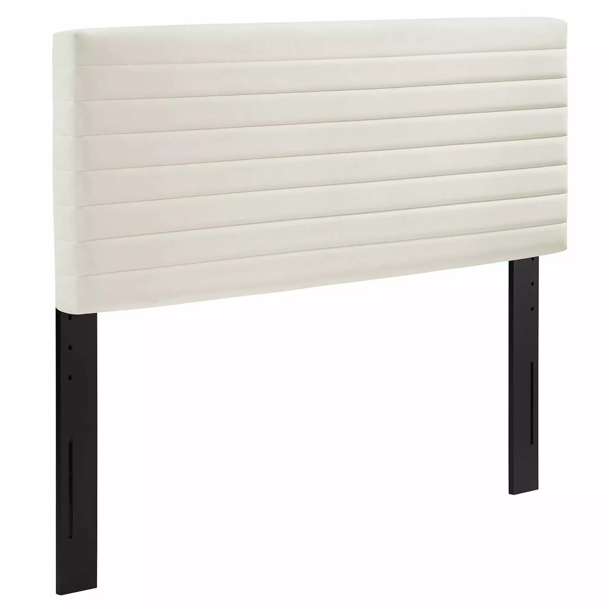 Modway Tranquil Functionality Velvet King California King Headboard Ivory