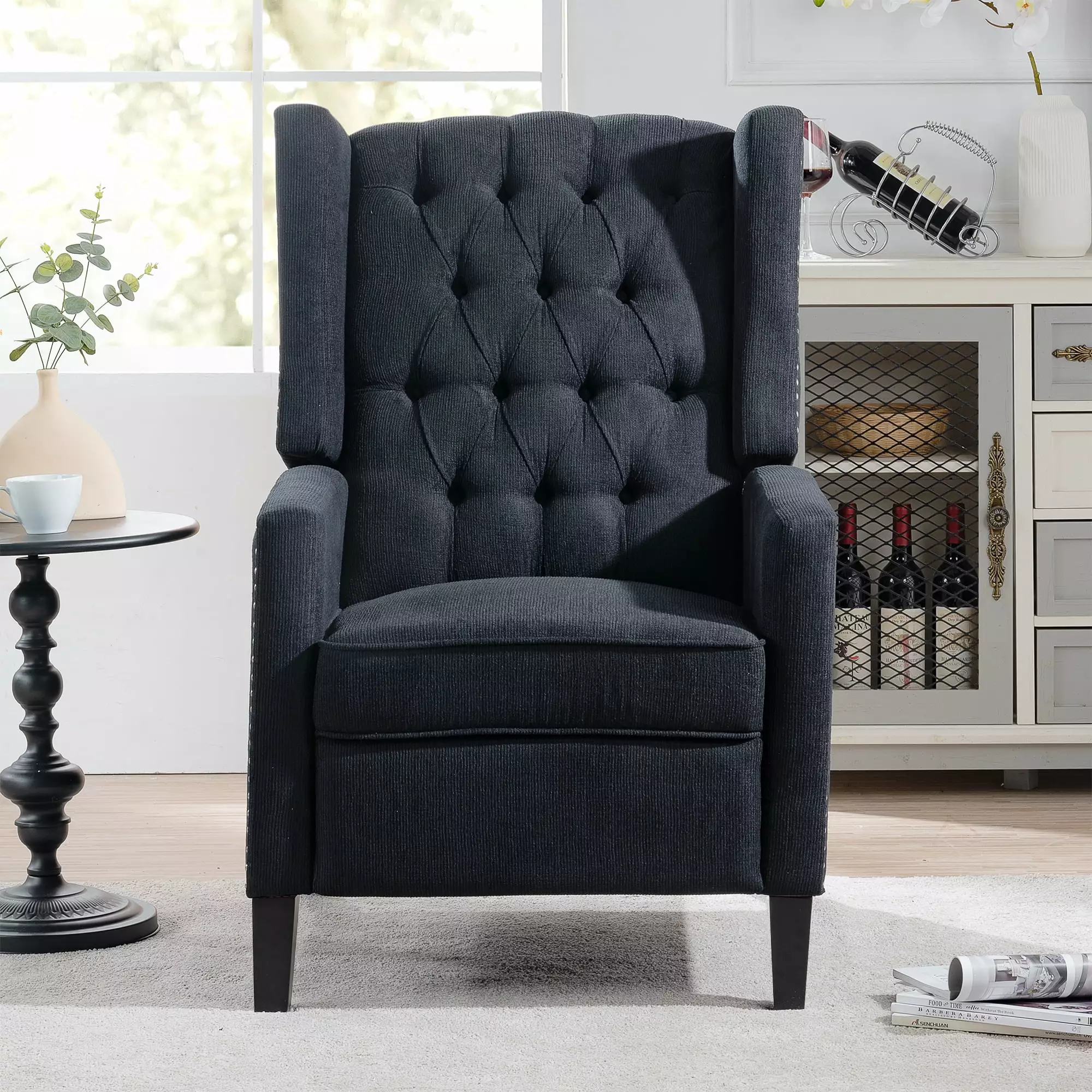 Artlia 27 Wide Manual Wing Chair Recliner Compact Spaces