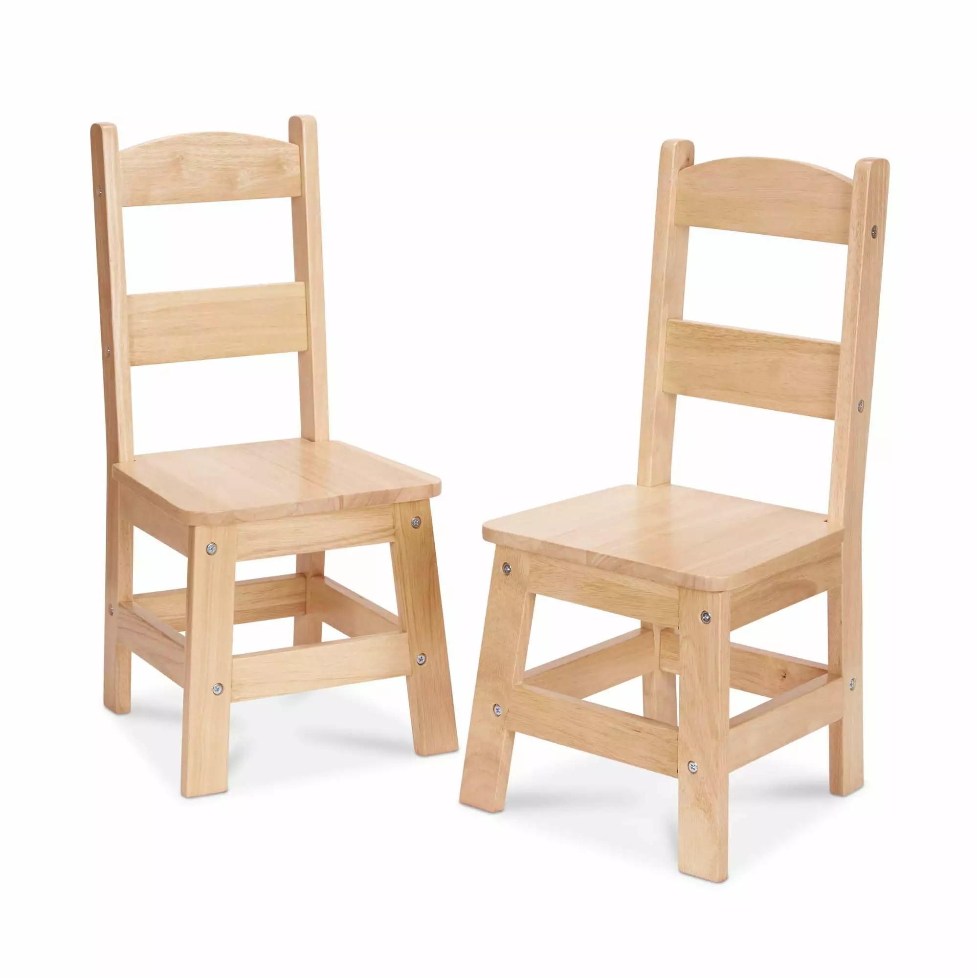 Melissa & Doug Wooden Chairs Set 2 Blonde Playroom