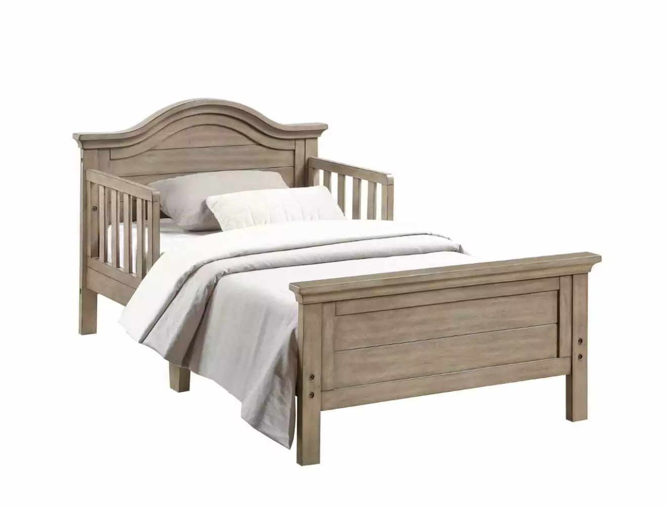 Ti Amo Catania Kids Wood Toddler Bed Protectty Rails Vintage Grey