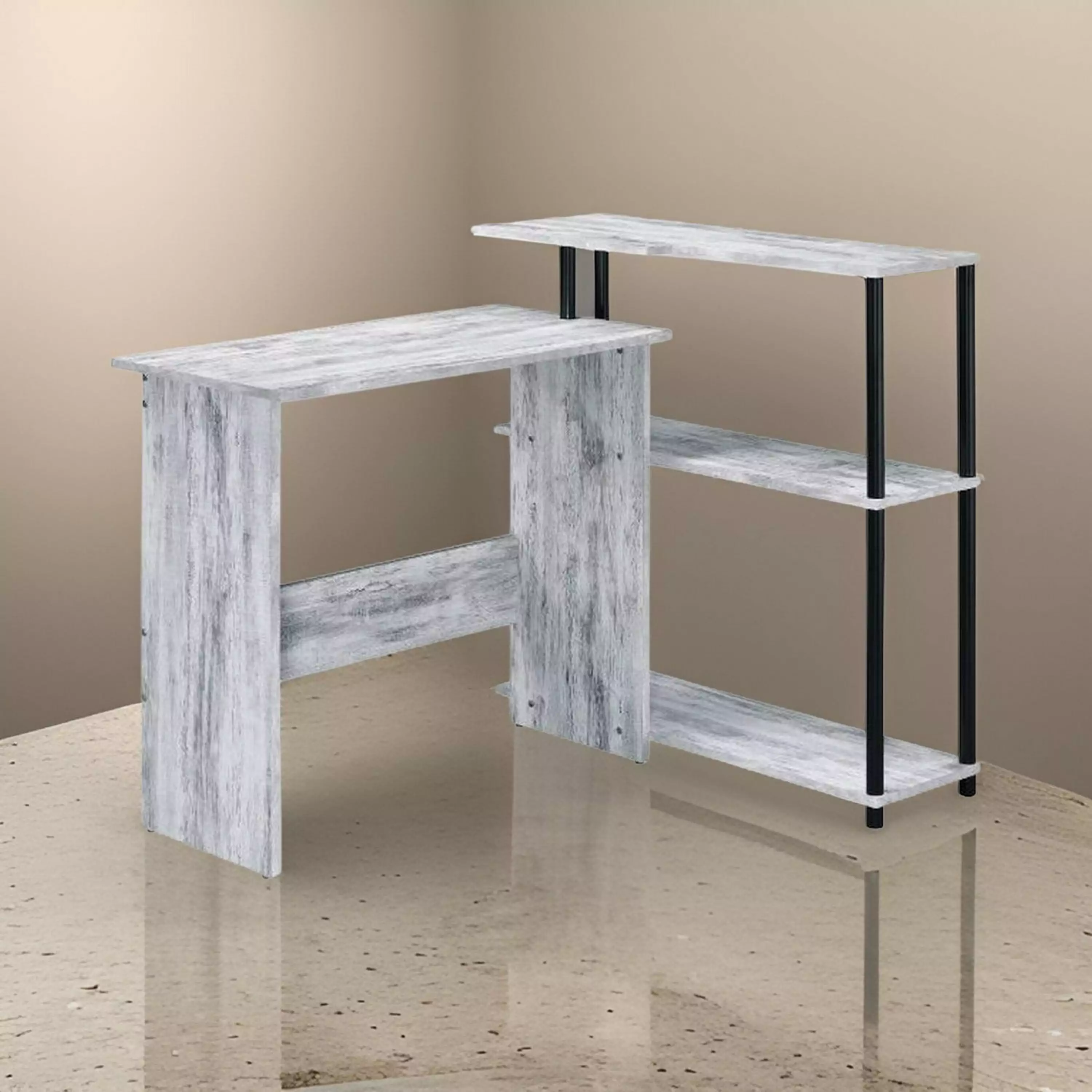 Writing Desk Elegant Wood Design Antique White and Black Bed Bath & Beyond