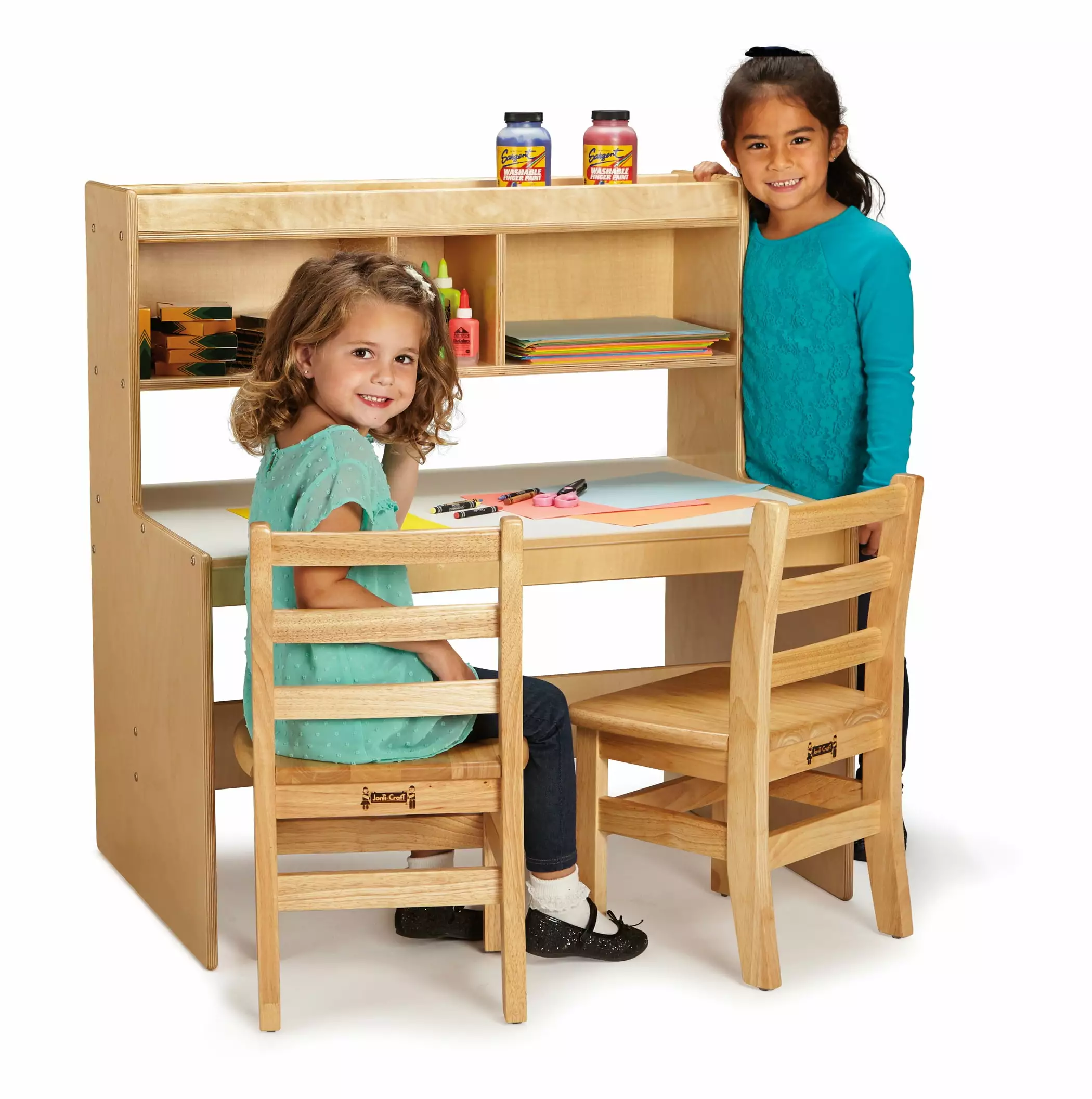 Jonti-Craft Dual Writing Desk Kids and Students