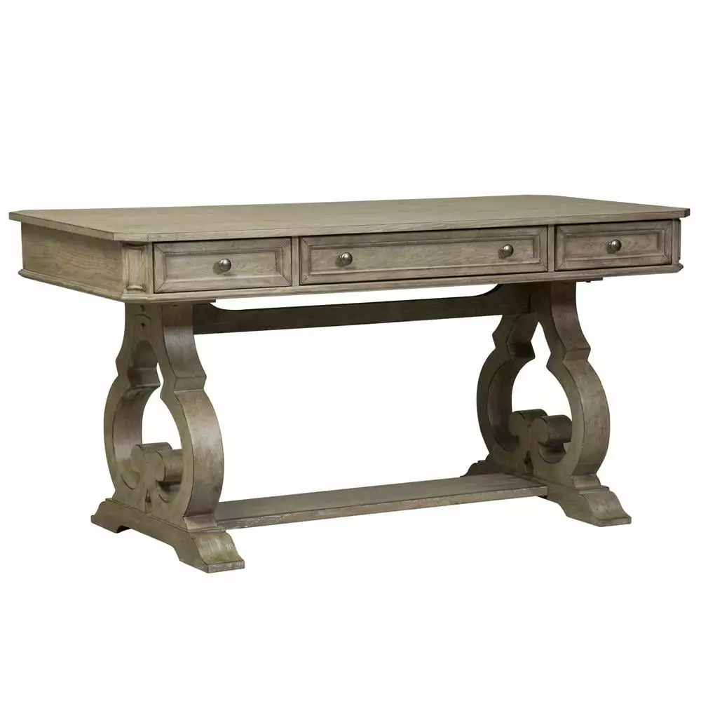 Liberty Furniture Elegant Writing Desk Rich Brown Finish