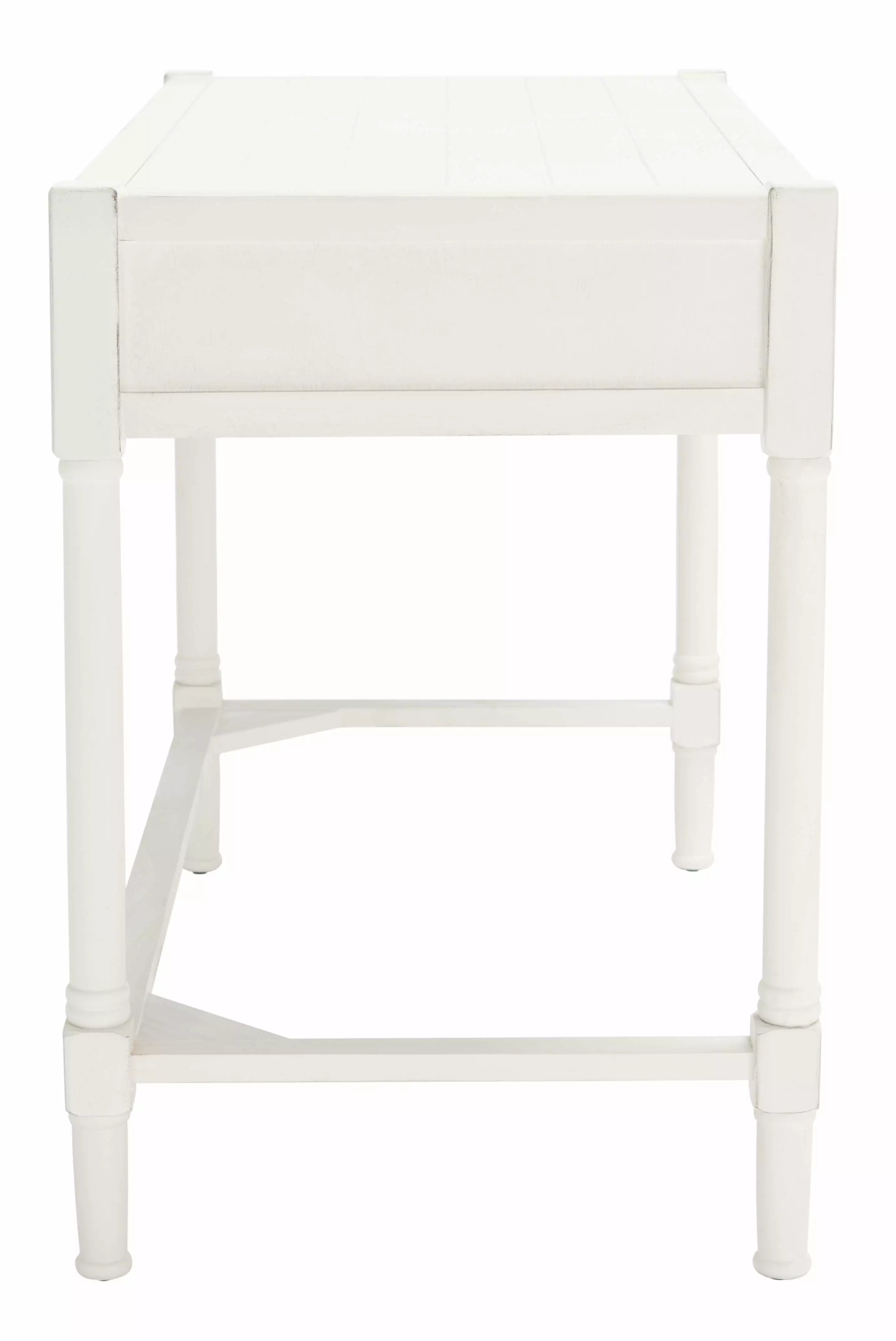 SAFAVIEH Filbert Solid Retro 2-Drawer Writing Desk Distressed White