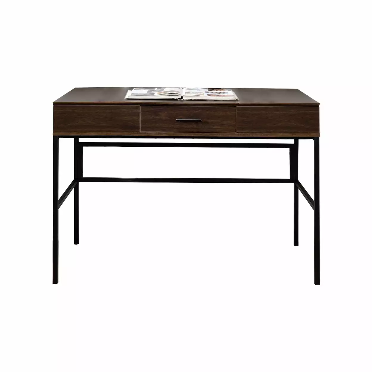 Saltoro Sherpi Brown Writing Desk Lift Top Storage and USB Plugin Home Office