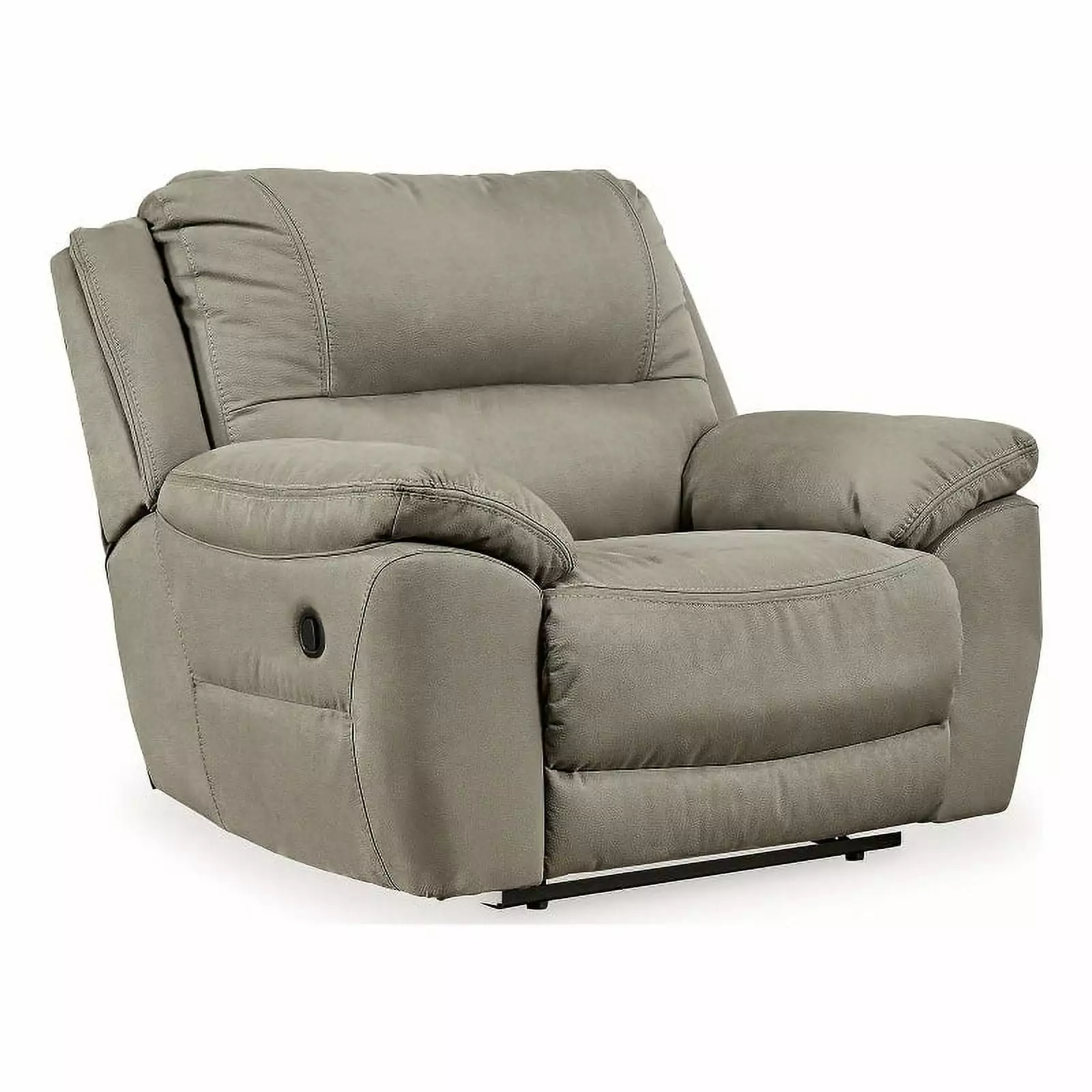 Ashley Furniture Next-Gen Gaucho Zero Wall Faux Leather Recliner Light Gray Modern Design